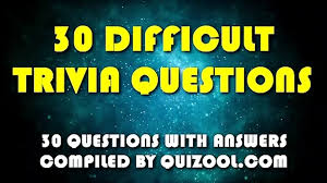 No matter how simple the math problem is, just seeing numbers and equations could send many people running for the hills. 30 Difficult Trivia Questions General Knowledge Quiz Video Dailymotion