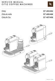 The nespresso citiz is a reasonably priced espresso single and double shot coffee machine. Nespresso Citiz Service Manual Pdf Download Manualslib