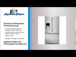 Service diagnostic mode, view, test. Electrolux Refrigerator Troubleshooting Youtube