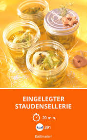 Eingelegter Staudensellerie Rezept Staudensellerie Staudensellerie Rezepte Sellerie