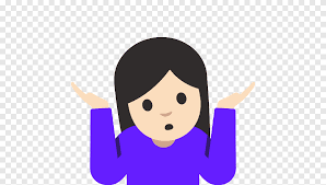 There are a whole host of heart emojis available to use, but which one is the right one to use and what do they mean? Woman Wearing Purple Sweater Illustration Shrug Emojipedia Emoticon Meaning Emoji Purple Child Png Pngegg