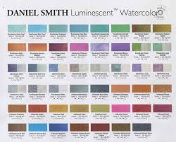 Daniel Smith Extra Fine Watercolors Color Mixing Chart