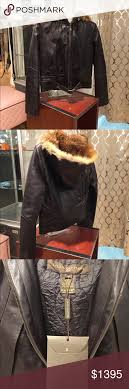 Louis Vuitton Leather Jacket With Fox Hood Size 36 100 Lambs In And Fox Fur Hood Hood Removable Crushed Silk Lining F Leather Jacket Jackets Louis Vuitton