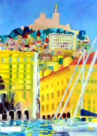 Artfinder Notre Dame De La Garde Vieux Port M By Chris Walker Cathedral Of Notre Dame De La Garde Seen Fro Painting Tempera Painting Paintings For Sale