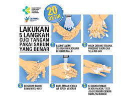 Pakai penutup mulut dan hidung ( face mask ) apabila berurusan dengan orang lain. Banner Stiker Ctps 20x21cm