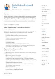 Registered Nurse Resume Sample Writing Guide 12 Samples Pdf