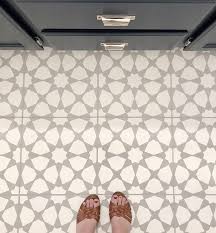 My washer leaked and got the floor wet and. How To Paint A Bathroom Floor To Look Like Cement Tile For Under 75 Young House Love