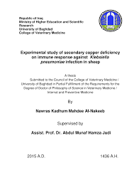 Pdf Experimental Study Of Secondary Copper Deficiency On