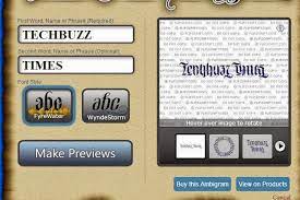 This involves rotating a word or phrase at 180 degree. Create Ambigrams Using Online Ambigram Generator