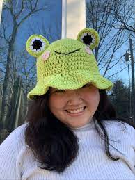 Froggy Bucket Hat In 2021 Crochet Frog Kawaii Crochet Crochet Designs