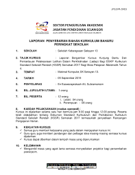 Dskp matematik kssr tahun 1.pdf. Doc Laporan Penyebaran Bahan Kurikulum Baharu Peringkat Sekolah Easwara Subramaniam Academia Edu