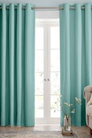 Buy Cotton Blackout Eyelet Curtains From The Next Uk Online Shop Teal Living Rooms Coastal Living Rooms Teal Bedroom Curtains