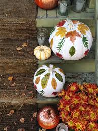 Easy No Carve Pumpkin Decorating Ideas Decoraciones De Calabaza Manualidades Otono Artesanias Con Hojas