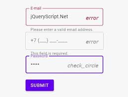 Beautful Material Form Validator With Input Mask How To Apply Plugins Jquery