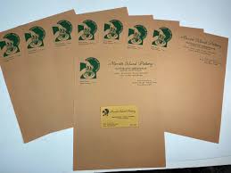 Vintage Merritt Island Pottery Melvin Casper Stationary & Business Card Lot