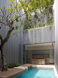 Swimming Pool Area In The Minimalist House Minimalist House Design Architecture Zen House
