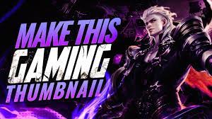 Making Youtube Gaming Thumbnail On Photoshop Youtube Design Photoshop Youtube Logo Design Inspiration Graphics