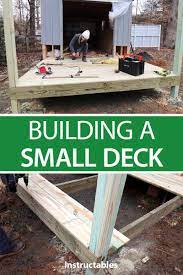 Building A Small Deck Small Deck Building A Deck Deck Garden