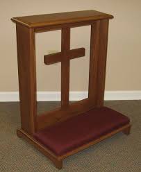 Churchmart Church Furniture Church Chairs Single Prayer Kneeler 549 00 Http Www Churchmart Com Church Furniture San Altar Em Casa Altares Decoracao