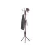 Contemporary metal coat rack in chrome. 1