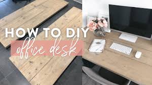Most desks are about 30 inches tall, suiting the average person just fine. Scaffold Board Desk Make Your Own Wooden Office Desk Top Youtube