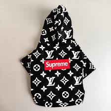 It featured three large stripes of green, yellow, and red. Chloescozycollection Louis Vuitton Inspired Dog Hoodie Chloe S Cozy Collection