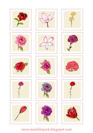 Meinlilapark Digital Freebies Free Printable Planner Stickers Flower Printables Free Flower Printable