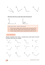 Soal Matematika Jenis Jenis Sudut Kelas 4 Sd Kunci Dunia
