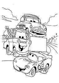 Children's coloring pages for boys and girls. Lighting Mcqueen And His Crew Coloring Page Free Printable Coloring Pages For Kids