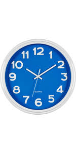 bernhard products blue wall clock 12.5