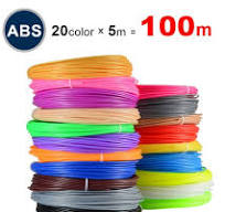 3D Printing ABS Filament For 3D Printer Pens or 3D Printers – 20 Colors  1.75mm