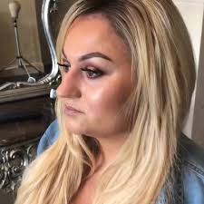 Extensions by Grainne and makeup by Helen