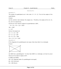 In this chapter, you will read about all before going through this chapter you must revise all the formulas which you learn in class 8. Ncert Books Free Download For Class 9 Maths Chapter 8 Quadrilaterals