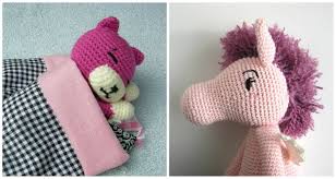 No plastic parts attached to these stuffed animals. How To Embroider On Amigurumi Hobium Blog