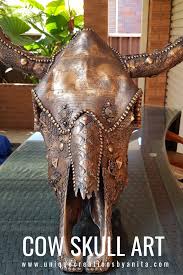 There are 331 cow skull decorating for sale on etsy, and they cost $137.83 on average. Mixed Media Cow Skull Unique Creations By Anita