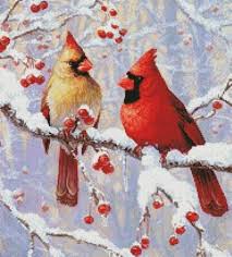 Free Cross Stitch Pattern Cardinal Bird Winter Joy Cardinals Crop Cross Stitch Pattern In 2020 Cross Stitch Patterns Christmas Counted Cross Stitch Patterns Free Stitch Patterns