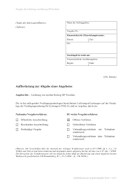 Einladung zum antrag — aufforderung zur abgabe eines angebots (lat. 2