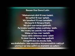 Bagaimana kalau lupa doa qunut? Doa Qunut Latin Mudah Di Hafalkan Youtube