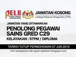 Permohonan permit eksport bagi kategori 0 tersebut perlu dibuat kepada lembaga pelesenan tenaga atom department of atomic agency licencing board (aelb), mosti yang beralamat seperti berikut: Jawatan Kosong Lembaga Pelesenan Tenaga Atom Lpta Tarikh Tutup 07 Jun 2019