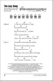 Welcome to the guitar song chords page. The Lazy Song Guitar Chords Lyrics Zzounds