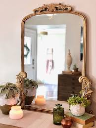 Diy Anthro Mirror Knock Off In 2020 Wall Mirror Decor Living Room Gold Framed Mirror Framed Mirror Wall
