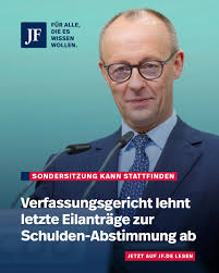 Der Weg für die Rekordverschuldung ist frei. Das Bundesverfassungsgericht  hat die letzten Eilanträge gegen die umstrittene Abstimmung abgeschmettert 