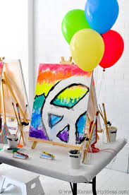 Colorful Art Party With Tons Of Ideas Free Printables Tutorials Kids Art Party Art Themed Party Kids Painting Party