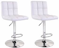 Our residential barstools are perfect for your kitchen island or breakfast bar. Square Leather Cushion Bar Stools White 2pc Dealsdirect Co Nz