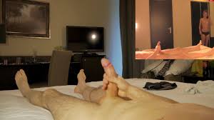 Blonde girl makes a cock cum with her hands - male porn at ThisVid tube