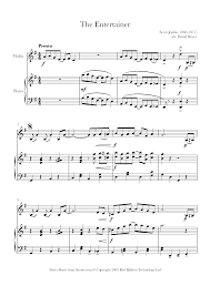 Digital sheet music for the entertainer available now. Scott Joplin The Entertainer Sheet Music For Violin 8notes Com