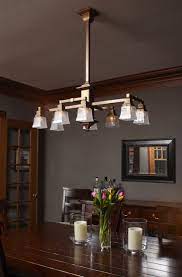 Artcraft lighting | distributor of beautiful residential lighting since 1955. Eight Light Rectangular Chandelier With 2 1 4 Shade Holders Down Dining Room Lighting Craftsman Dining Room Rectangular Chandelier