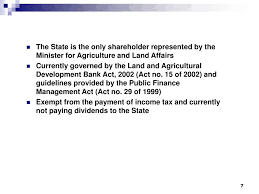 To continuous professional development means a process of learning and development with the aim (ii) instruct an inspector to conduct an inspection under the inspection of financial institutions act. Ppt The Land And Agricultural Development Bank Powerpoint Presentation Id 514514