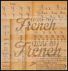 These are some great looking. French Handwriting Cursive Alphabet From Vintage Copybook French Handwriting Cursive Handwriting Handwriting Analysis