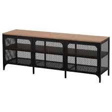 Fjallbo Tv Bank Schwarz 150x36x54 Cm Ikea Deutschland Tv Bench Ikea Ikea Tv
